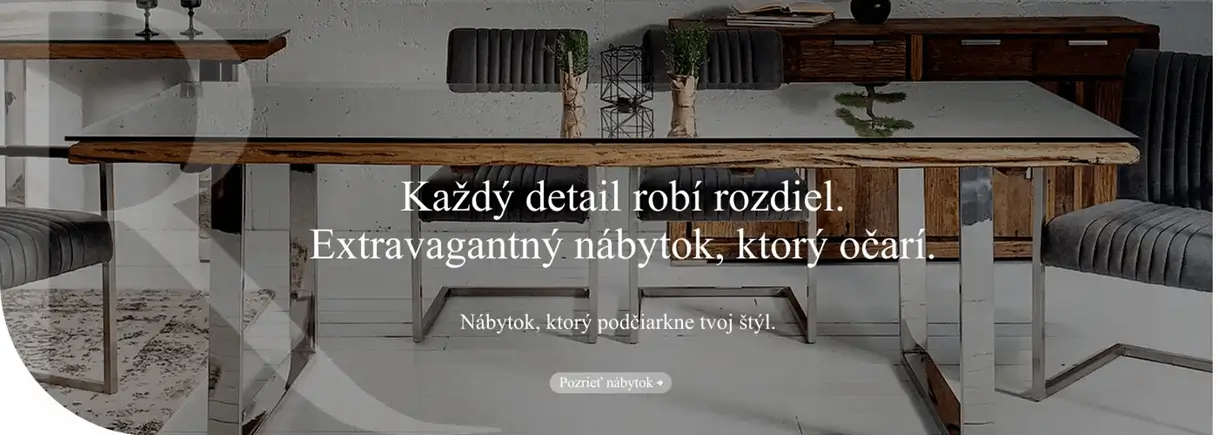 Eshop nábytok Reaction – www.reaction.sk